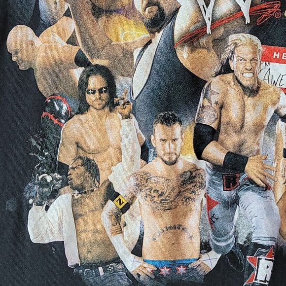 WWE Wrestling "I Was There" T-Shirt John Cena Undertaker SZ Lg Raw SmackDown Blk - Picture 15 of 16